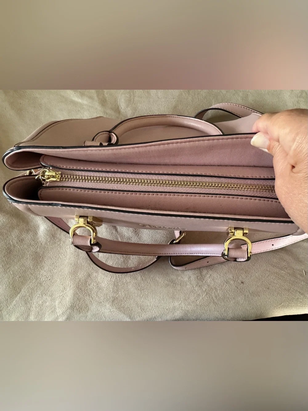 Pink Bostanten Leather Bag